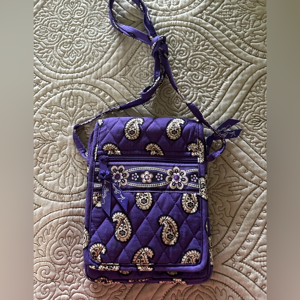 Vera Bradley Cotton Mini Purple Paisley